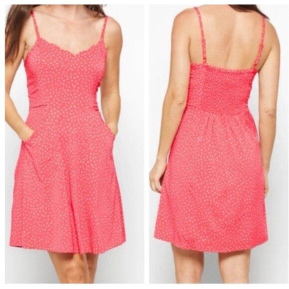 41Hawthorn Dresses & Skirts - 41 Hawthorn Sundress Stitch Fixed Scallop Neck Pockets Polka Dot A-Line Straps